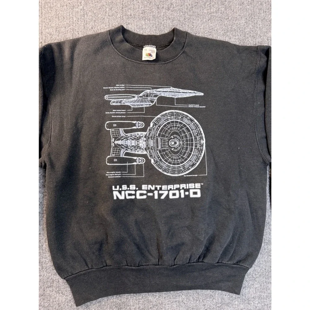 Vintage 1993 Star Trek The Next Generation Sweatshirt L Fruit of the Loom Canada
